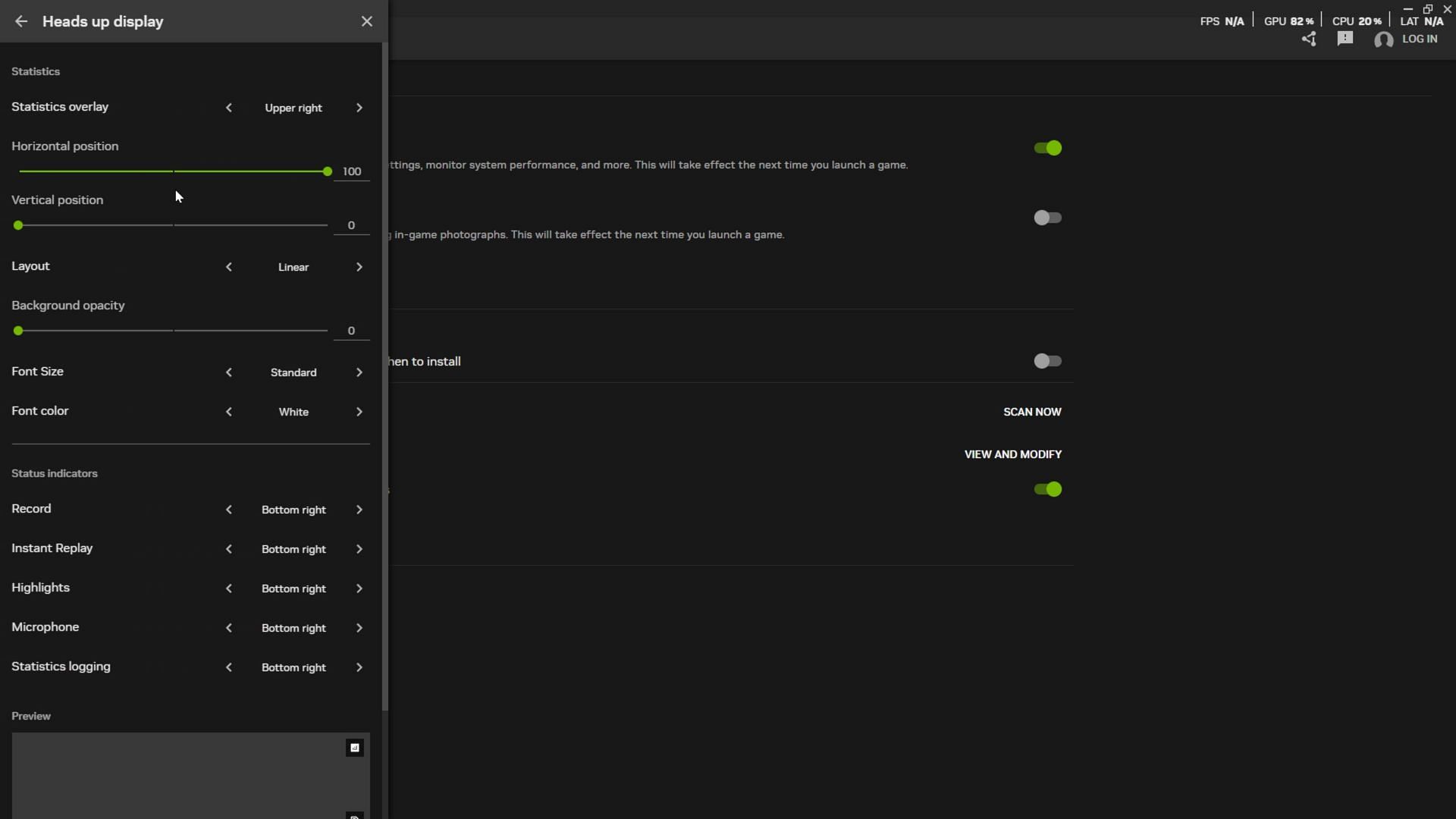 Nvidia App also allows customizing the aesthetics of the FPS counter (Image via Nvidia)